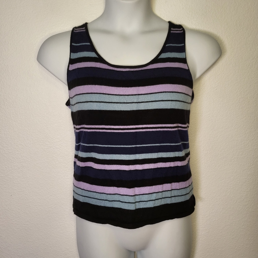 Dana Buchman Cashmere Tank Top/Sleeveless Sweater size Petite Large
